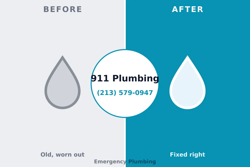 Before and after: plumbing company Fowler, MI